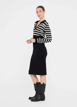Abito a righe in maglia