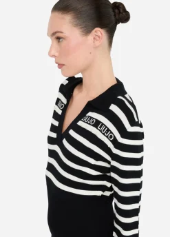 Abito a righe in maglia