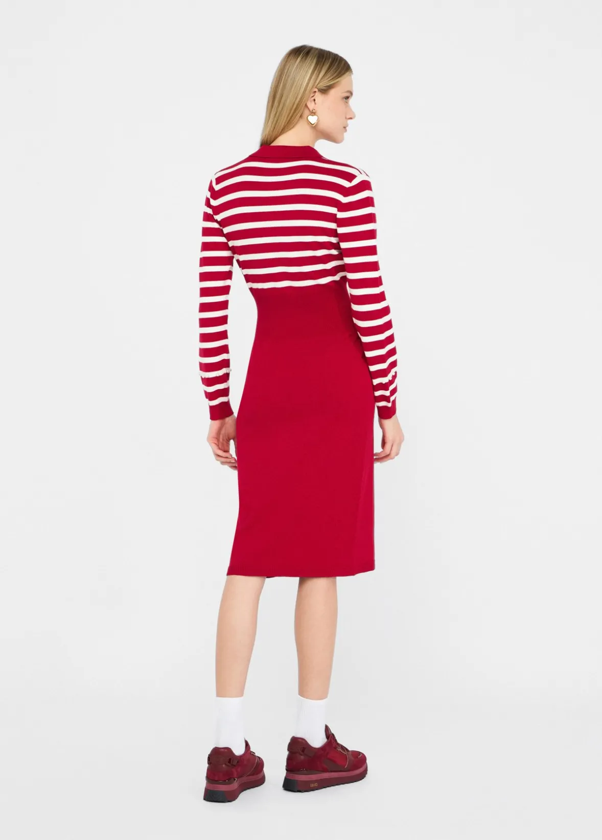 Abito a righe in maglia