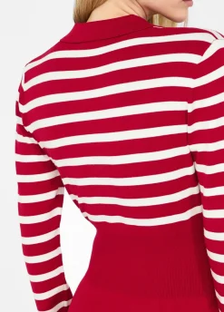 Abito a righe in maglia