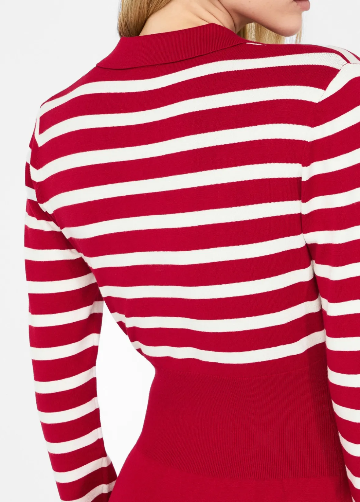 Abito a righe in maglia