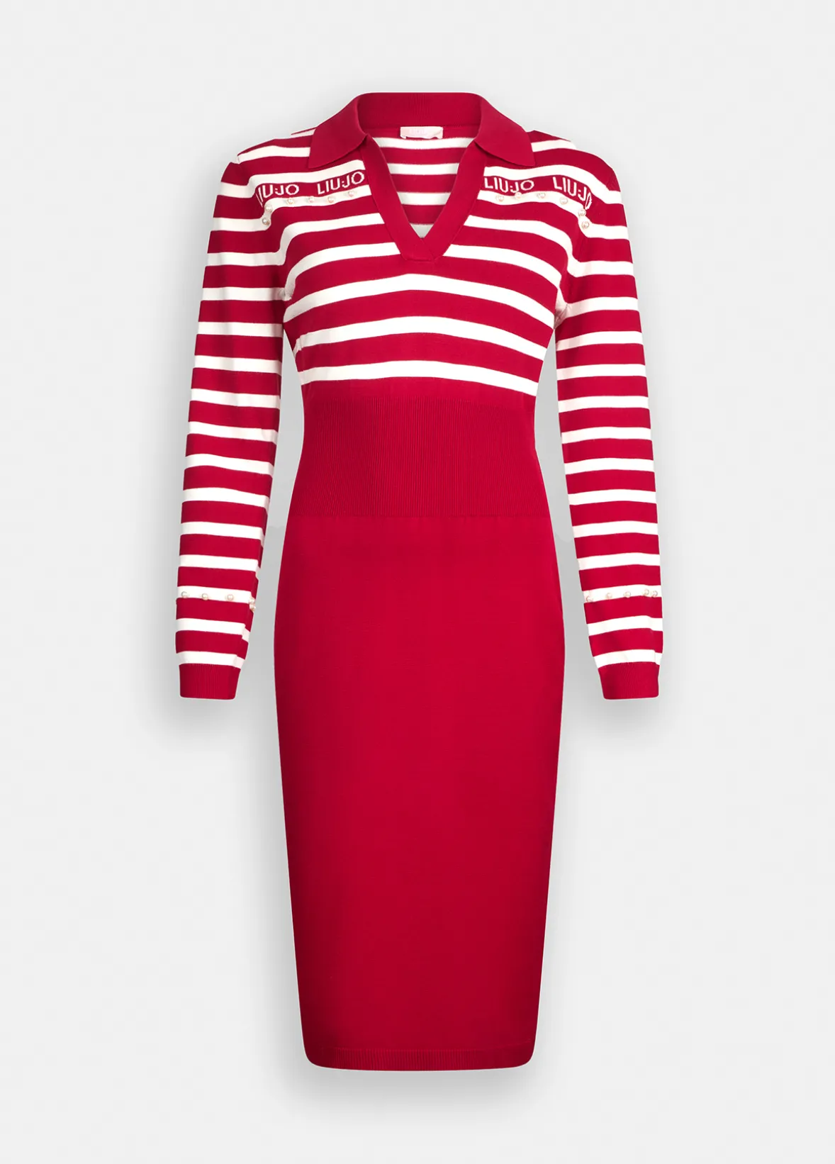 Abito a righe in maglia