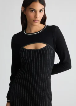 Abito asimmetrico in maglia