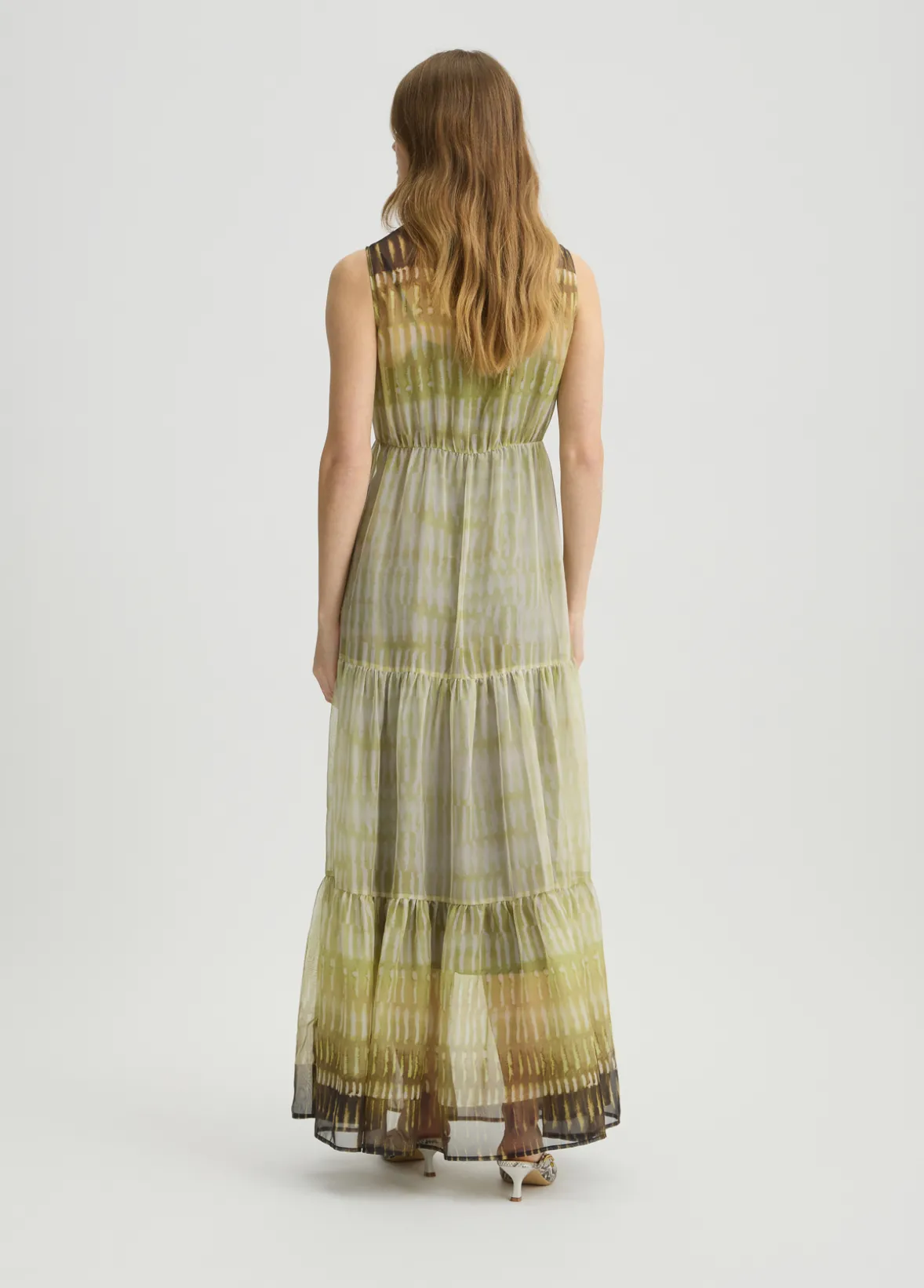 Abito chemisier in chiffon stampato