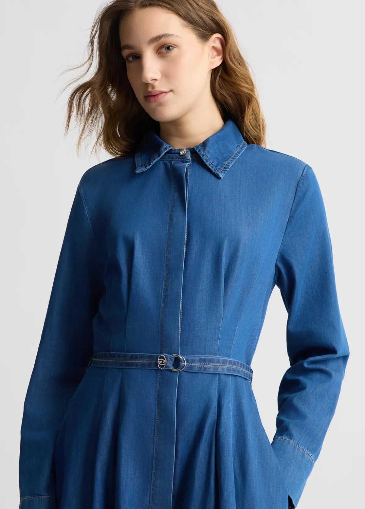 Abito chemisier in denim