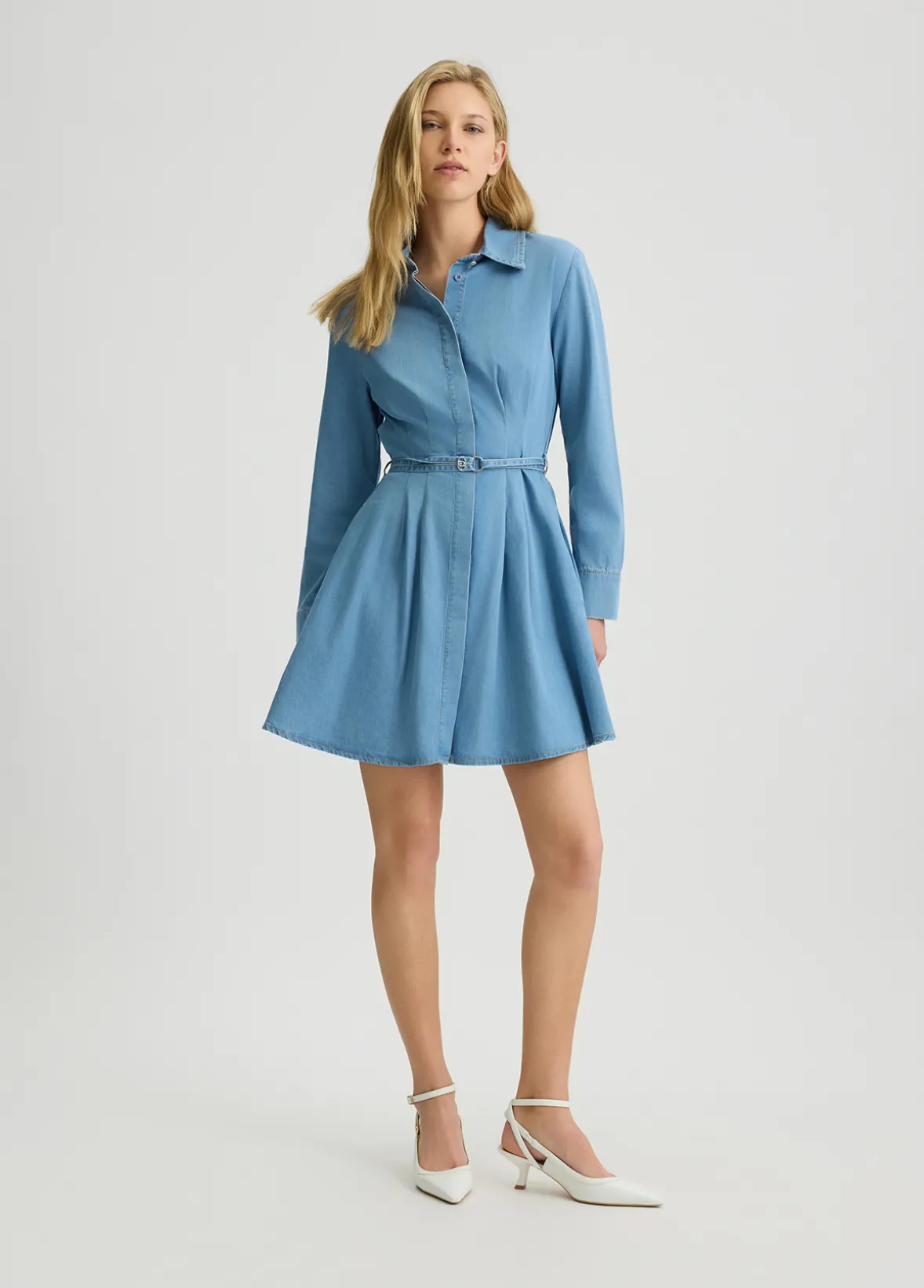 Abito chemisier in denim