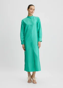 Abito chemisier in shantung