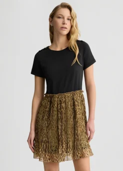 Abito con stampa animalier
