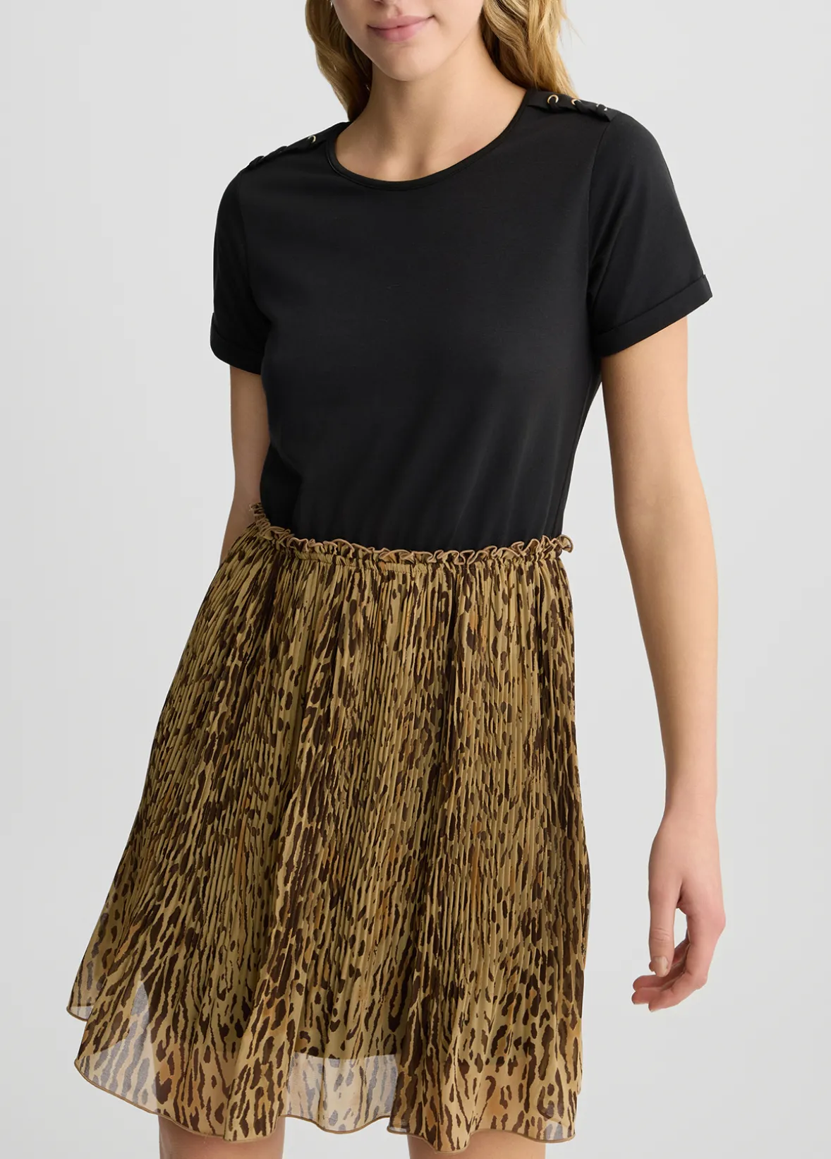 Abito con stampa animalier