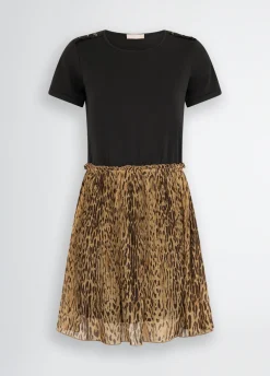 Abito con stampa animalier