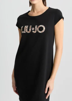 Abito corto con logo