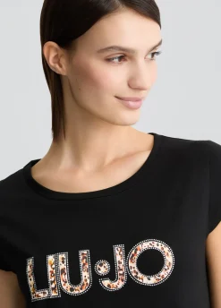 Abito corto con logo