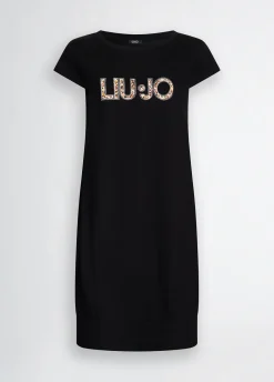 Abito corto con logo