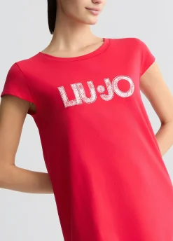 Abito corto con logo
