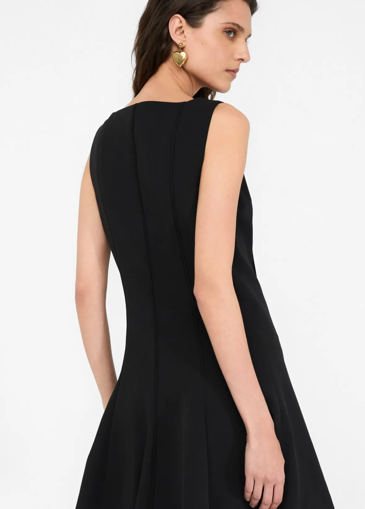 Abito corto con zip