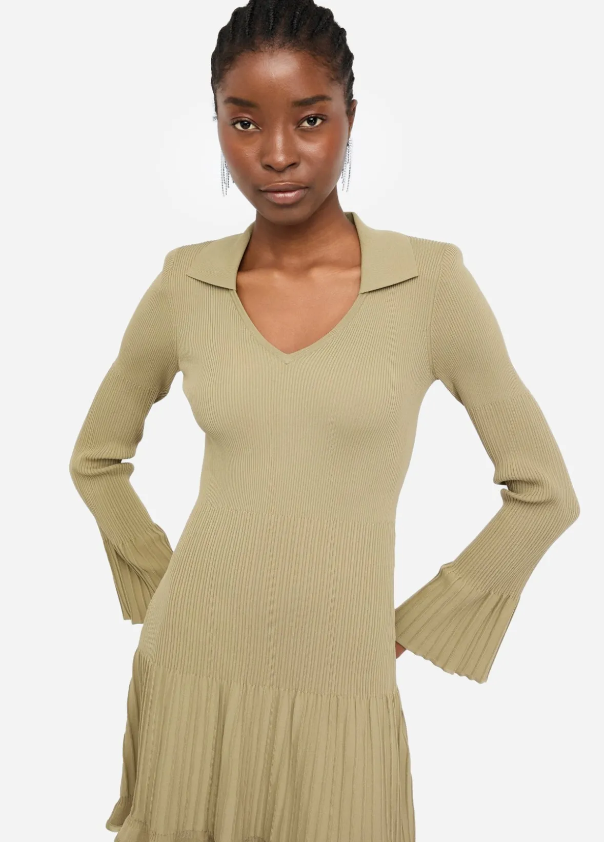 Abito corto in maglia