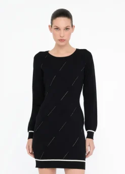 Abito corto in maglia