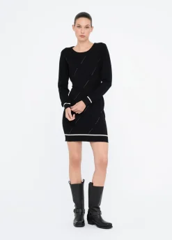 Abito corto in maglia