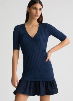 Abito corto in maglia
