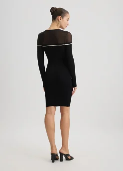 Abito corto in maglia