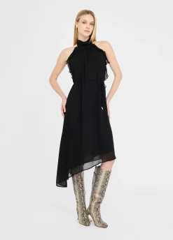 Abito elegante con rouches