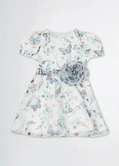 Abito elegante in organza stampata