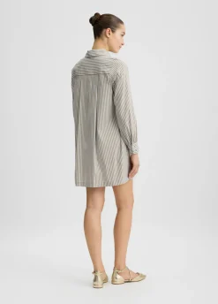 Abito in cotone a righe
