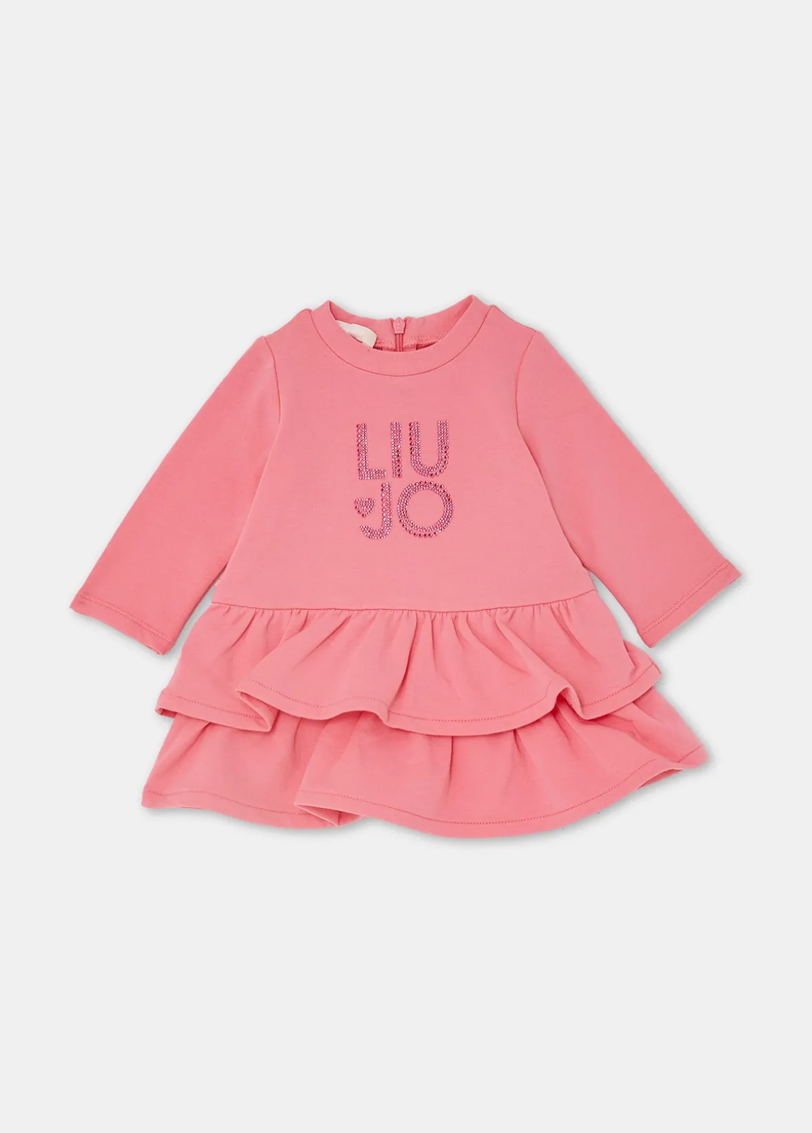 Abito in felpa di cotone con logo