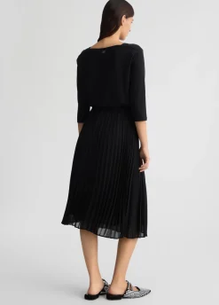 Abito in jersey e georgette