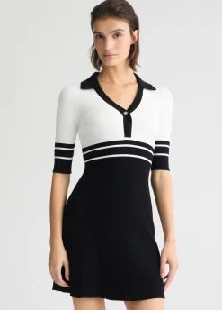 Abito in maglia a righe