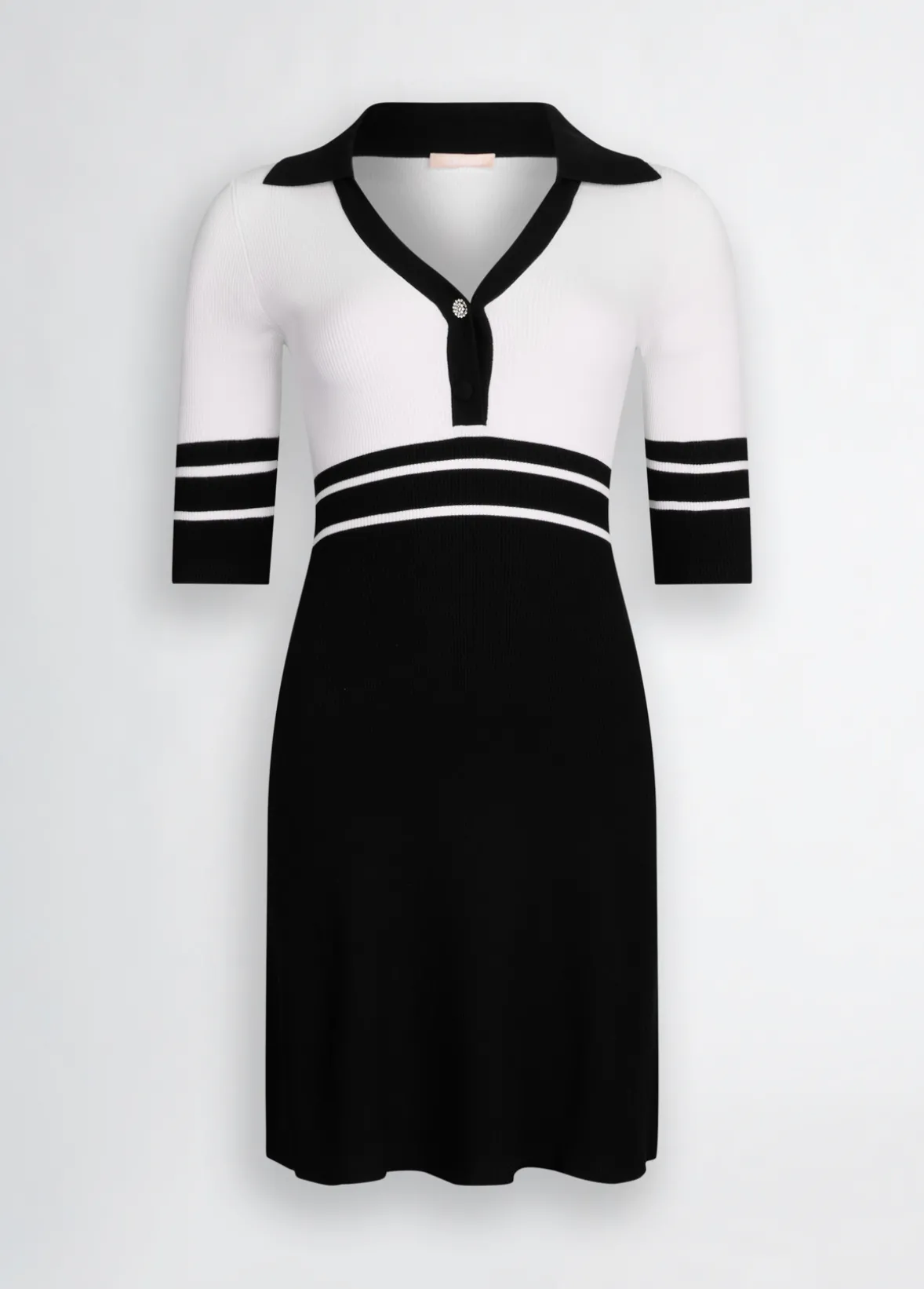 Abito in maglia a righe