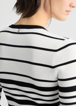 Abito in maglia a righe