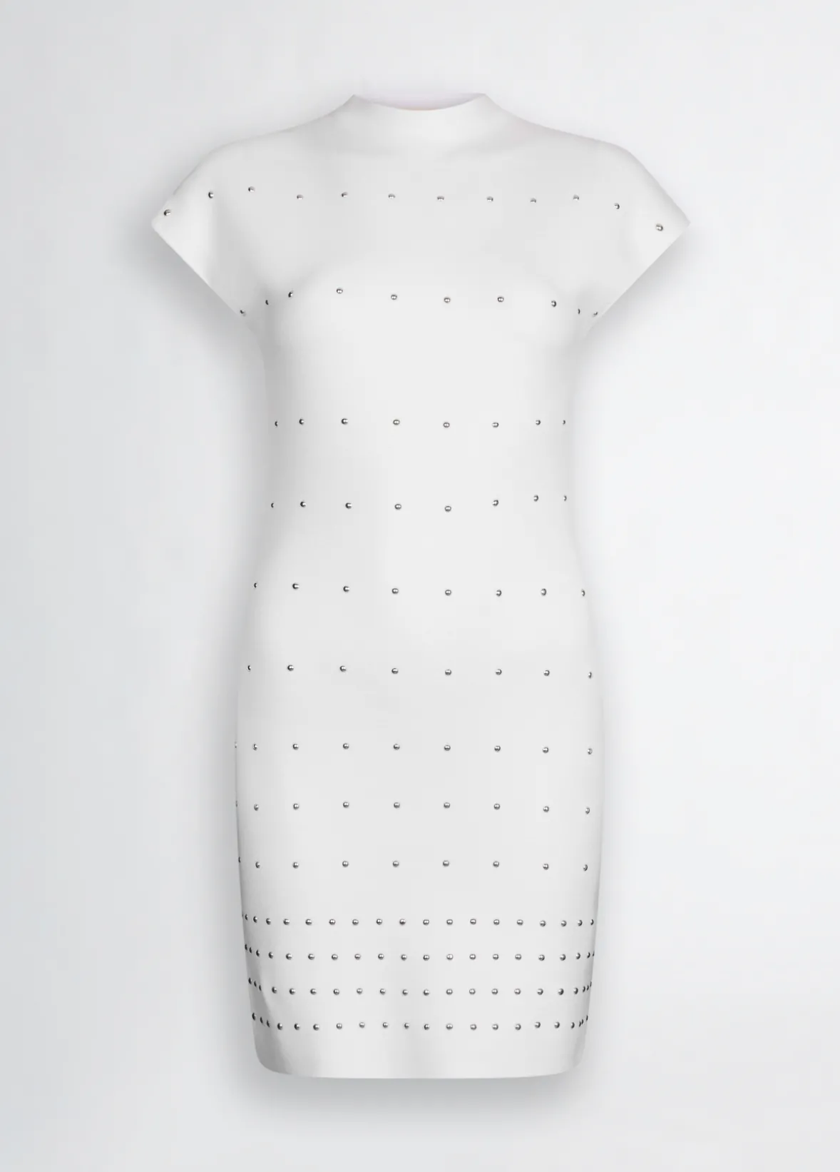 Abito in maglia con borchie