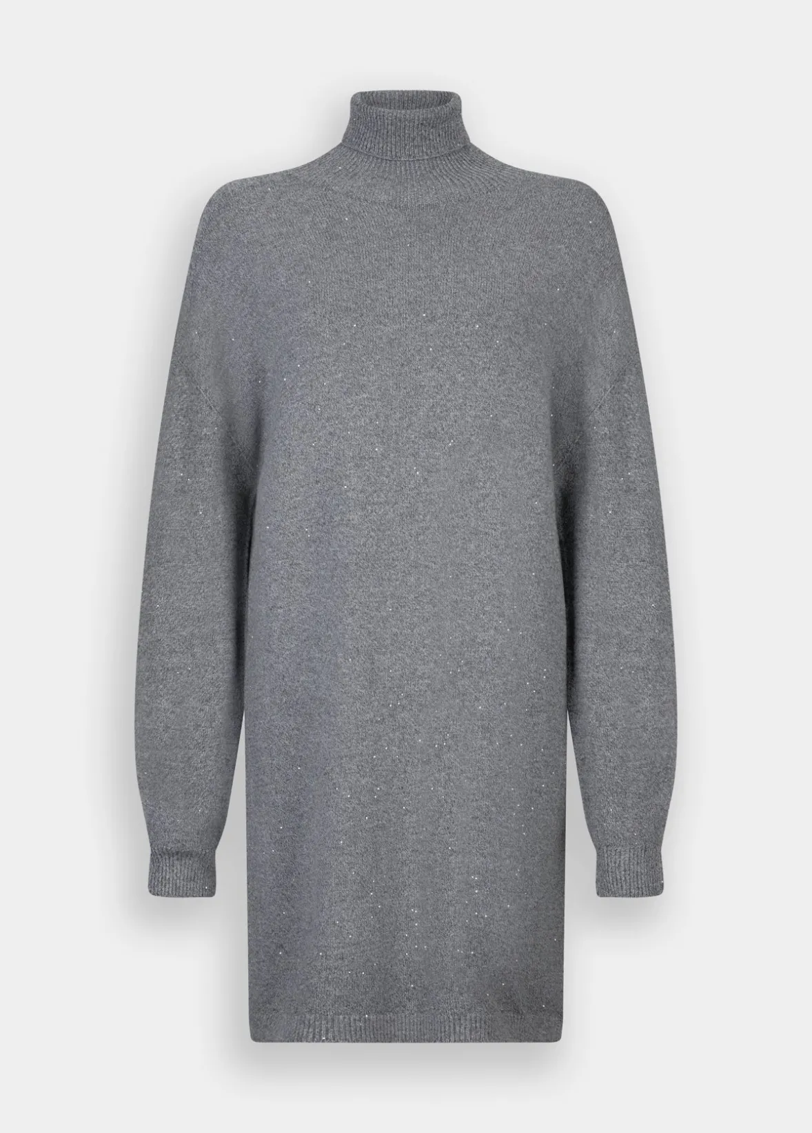 Abito in maglia con micro paillettes