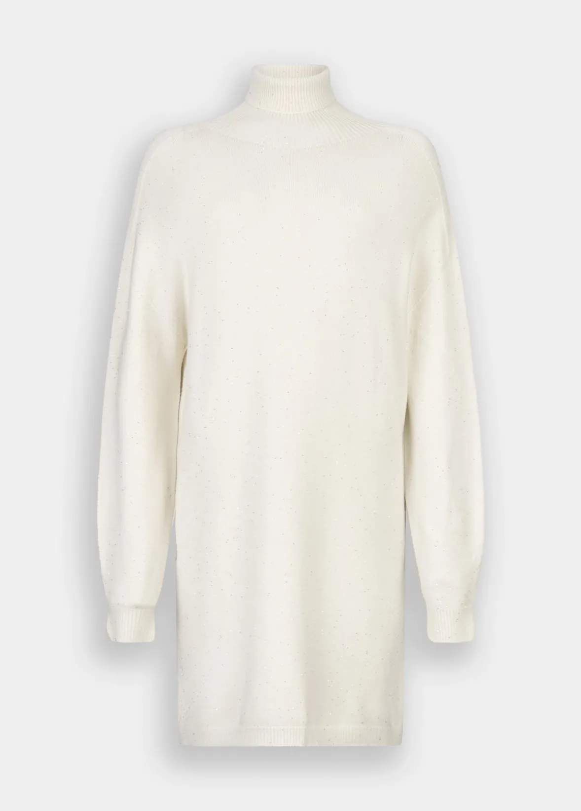 Abito in maglia con micro paillettes
