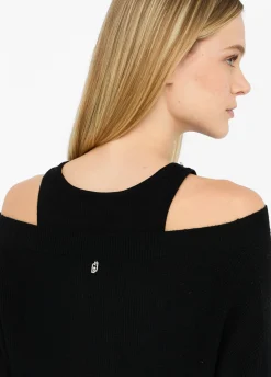 Abito in maglia con ricami gioiello