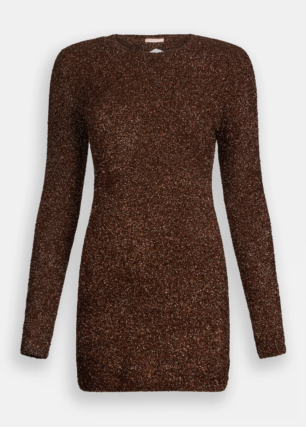 Abito in maglia con spalline imbottite