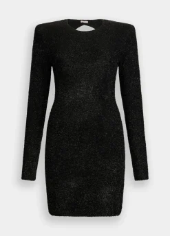 Abito in maglia con spalline imbottite