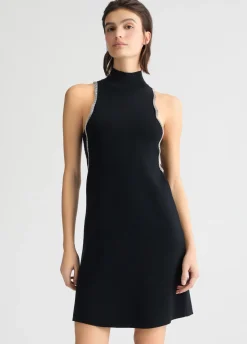 Abito in maglia con strass