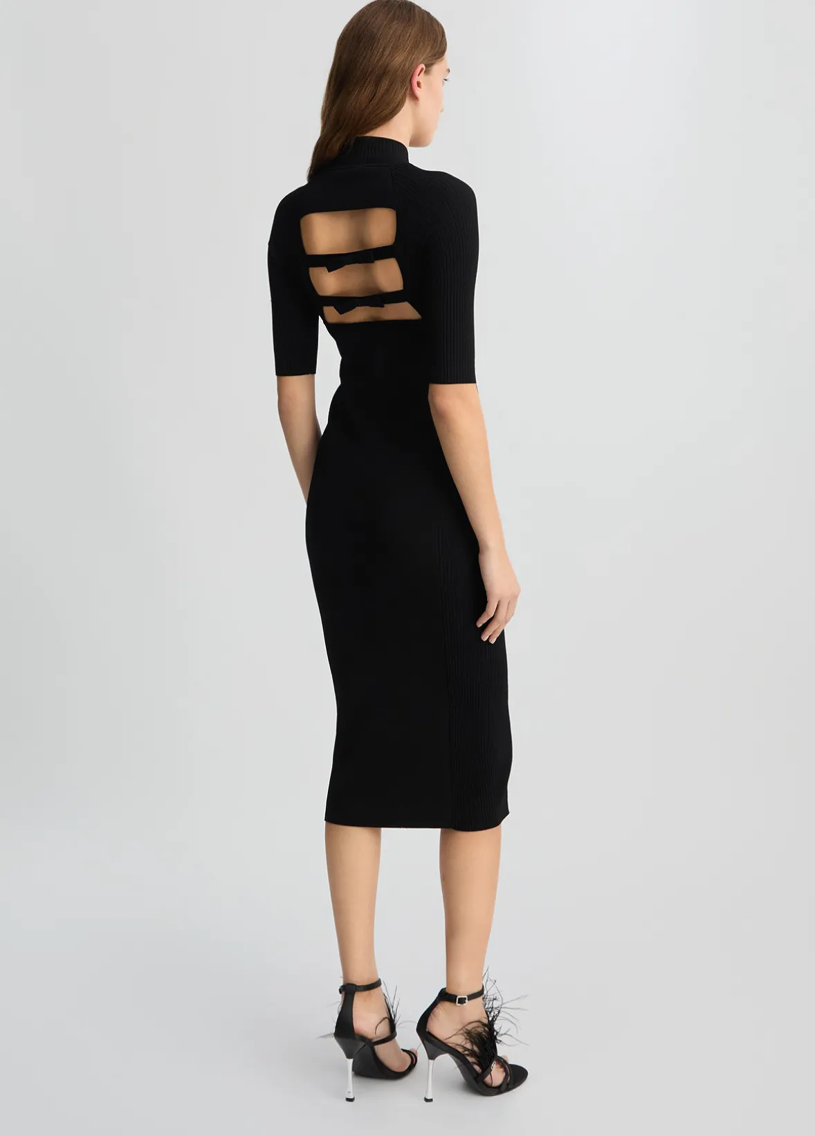 Abito in maglia cut-out