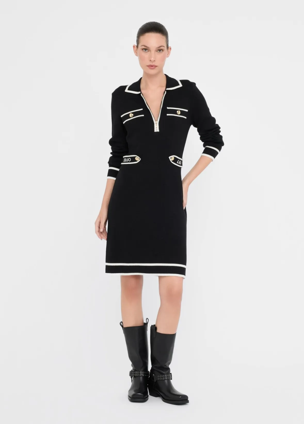 Abito in maglia misto seta