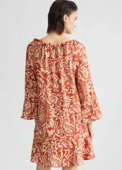 Abito in twill stampato