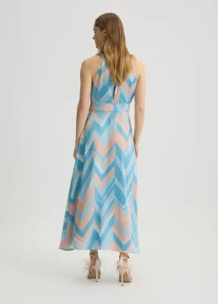 Abito in twill stampato