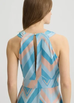 Abito in twill stampato