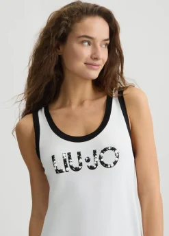Abito lungo con logo