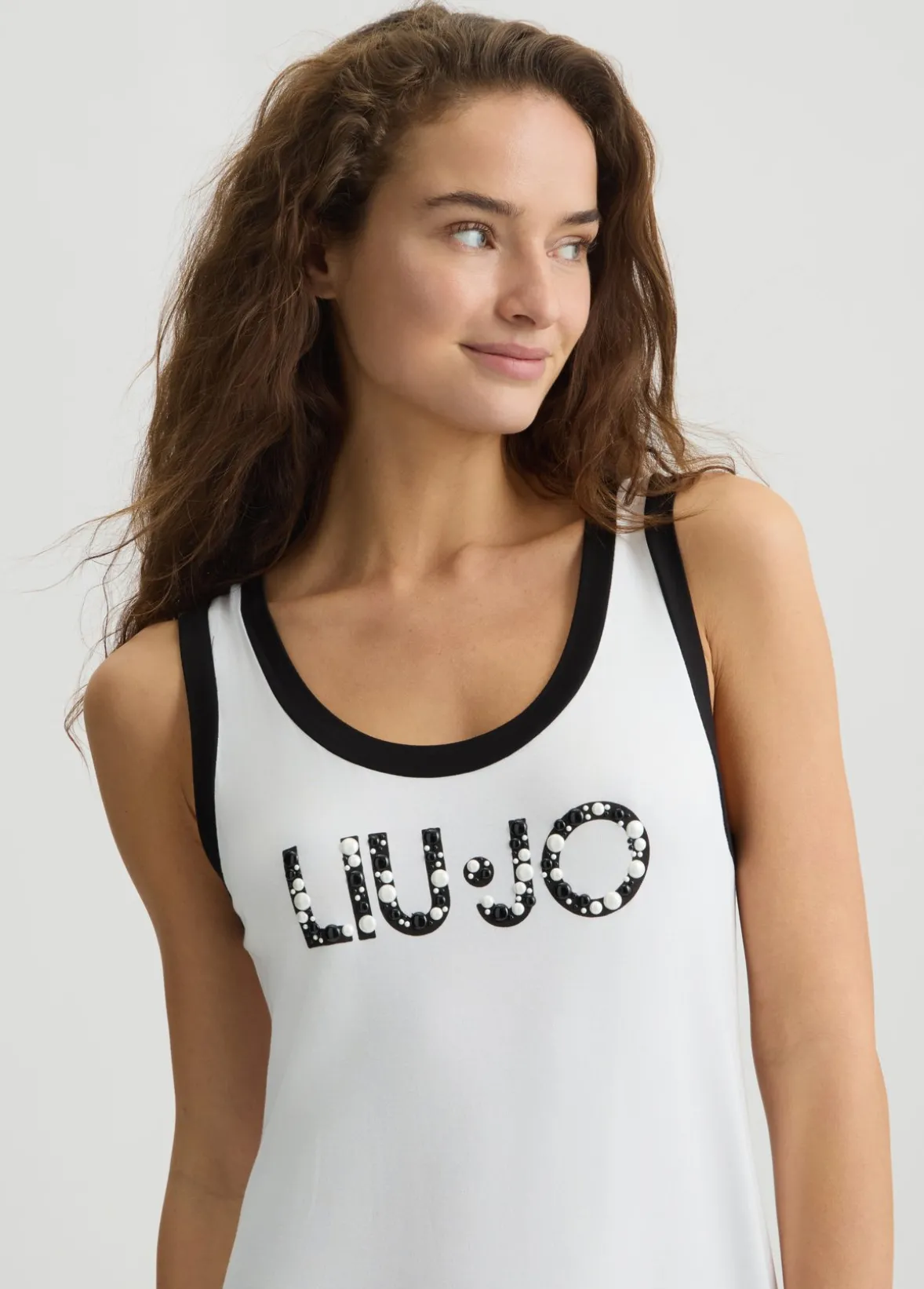Abito lungo con logo