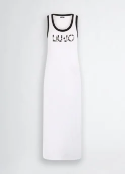 Abito lungo con logo