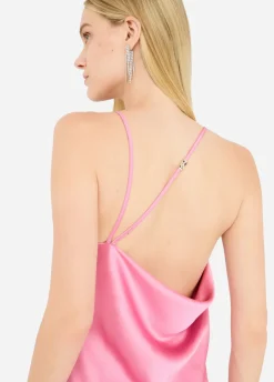 Abito lungo elegante in raso