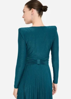 Abito lungo elegante plissé