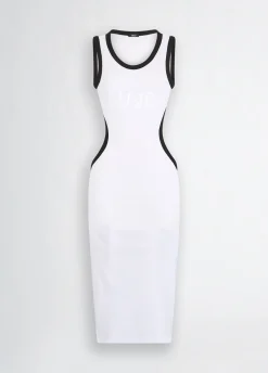 Abito midi con cut-out